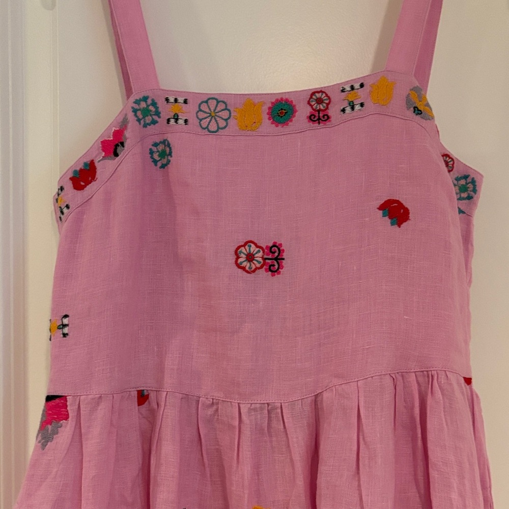 Pink Floral Embroidered Maxi Dress - NWT - Picture 5 of 5